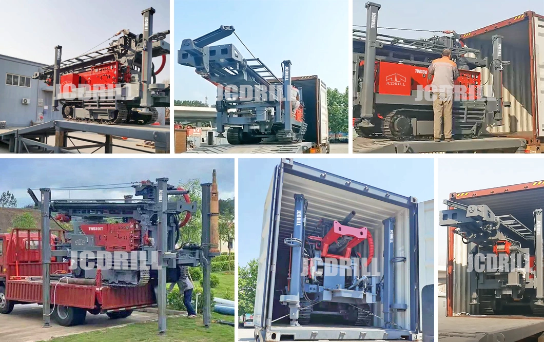 200/260m/300m/400m Hydraulic Crawler Type Borehole Water Well Drilling Machine Rig Mine Drilling Rig